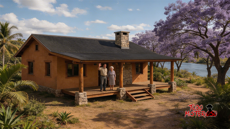 Una casa ubicada en un campo de Entre Ríos, Argentina, cerca de la costa. Imagen ilustrativa
