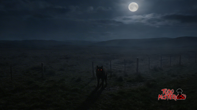 Posible Lobizón con ojos rojos. Imagen ilustrativa