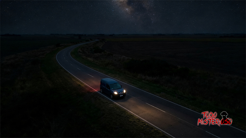 Kangoo en una ruta de noche. Imagen ilustrativa