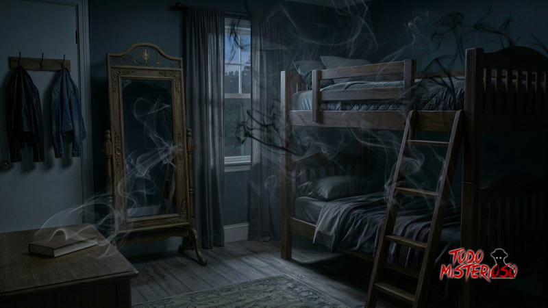 Actividad paranormal en dormitorio. Imagen ilustrativa